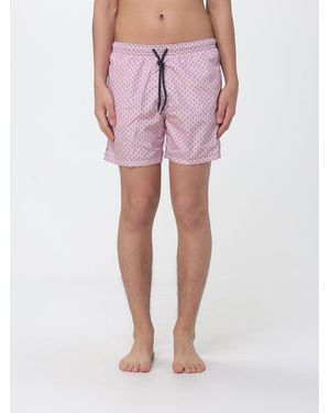 Drumohr Bedruckte Polyester Badeshorts - Pink
