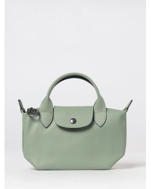 Longchamp Le Pliage Xtra Leather Handbag With Removable Strap - Green