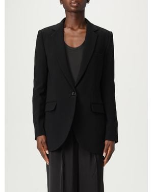 Michael Kors Formal Blazer With Single Button Closure And Pocket Detail For Stylish Outfits - Black