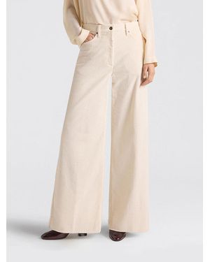 Momoní MomonÌ Aoki Bis High-Waisted Flared Pants - Natural