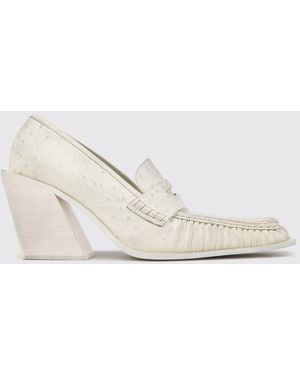 CAMPERLAB Escandalo Smooth Leather Loafers With Square Toe - White