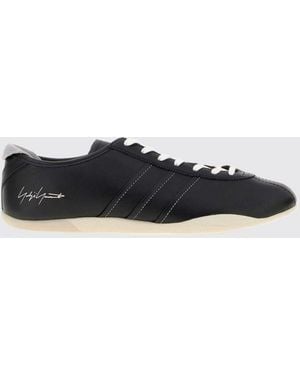 Y-3 Tokyo Smooth Leather Trainers With Contrasting Printed Logo - White