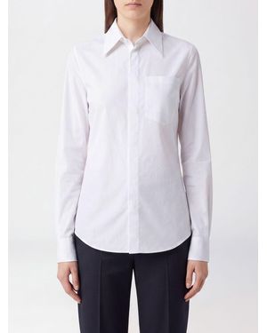 MM6 by Maison Margiela Slim Fit Cotton Poplin Shirt With Patch Pocket - White