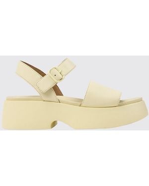 Camper Tasha Leather Sandals - Natural