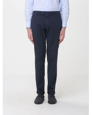 Mason's Cotton Stretch Chino Trousers - Blue