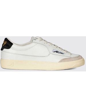 Autry Windscape Low-Top-Sneaker Aus Leder Und Ponyfell Mit Animal-Print - Natur
