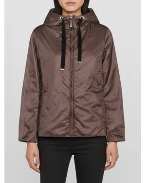 Max Mara Greenh Hooded Nylon Raincoat - Brown