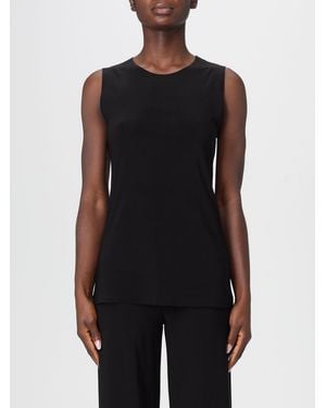 Norma Kamali Jersey-Top - Schwarz