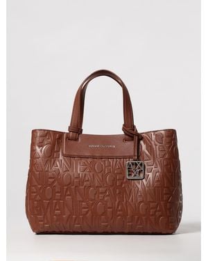 ARMANI EXCHANGE Borsa A Mano Liz Pebble - Marrone