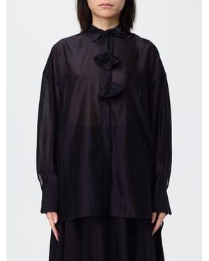 Hanita Chiffon Shirt - Blue