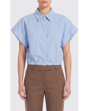 Jacob Cohen Striped Linen Blend Shirt - Blue