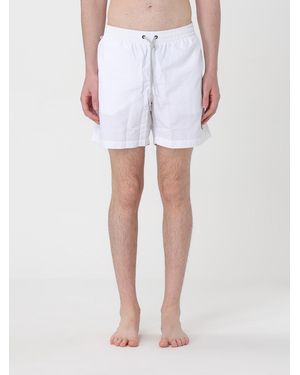 Blauer Bademode Herren - Weiß