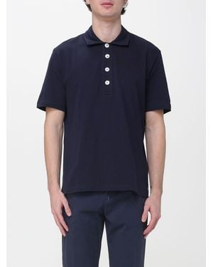 Eleventy Cotton Polo Shirt - Blue
