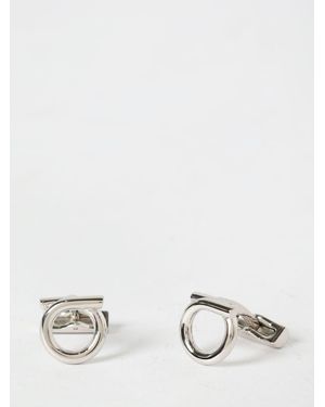Ferragamo Gancini Brass Cufflinks - White