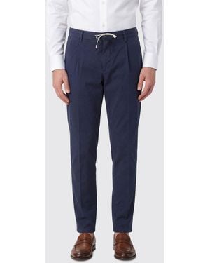 Eleventy Stretch Cotton Pants - Blue