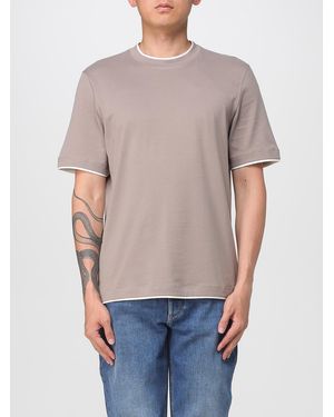 Brunello Cucinelli Camiseta Hombre - Gris