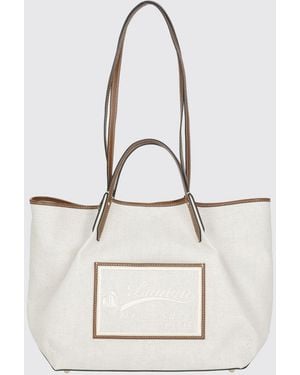 Lanvin Catch Canvas Bag - White