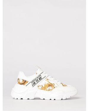 Versace Jeans Couture Baroque Print Nylon Trainers - Natural