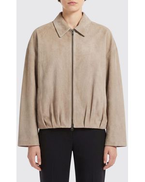 Salvatore Santoro Suede Leather Jacket - Natural