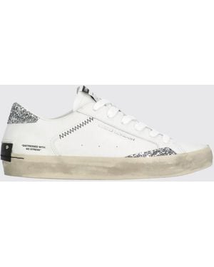 Crime London Distressed Low-Top Trainers - White