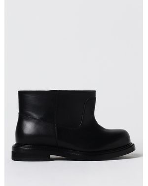 Moschino Flat Ankle Boots - Black