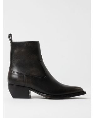 Golden Goose Flat Ankle Boots - Black