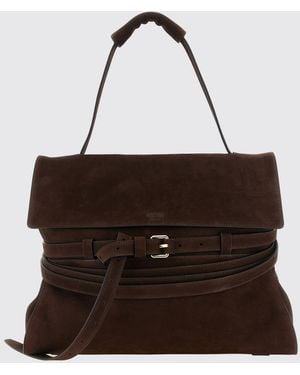 Moschino Borsa Tie Me - Marrone