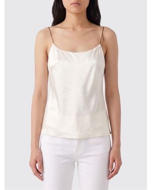 Alysi Basic Satin Top - White