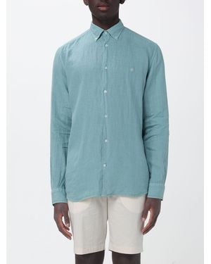 Brooksfield Camisa Casual De Lino - Azul