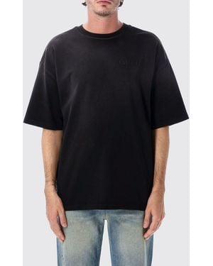 Amiri Relaxed-Fit Cotton T-Shirt With A Contrasting Paisley Logo Print - Black