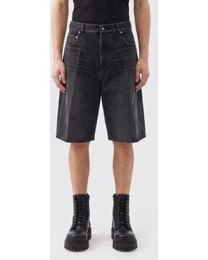 Balenciaga 5-Pocket Regular Fit Cotton Denim Shorts - Black
