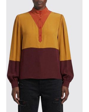 Saint Laurent Silk Blouse - Purple