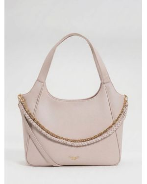 Twinset Faux Leather Bag - Natural