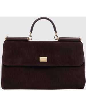 Dolce & Gabbana Dolce &Amp Gabbana My Sicily Handtasche Aus Kalbsveloursleder Mit Vorhängeschloss - Rot