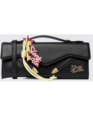 Secret Pon-pon Shoulder Bag - Black