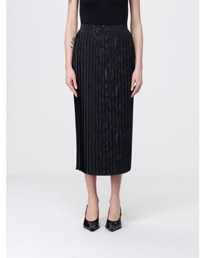 MM6 by Maison Margiela Pleated Viscose Skirt - Black