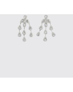Magda Butrym Boucles D'Oreilles Pendantes En Forme De Goutte Avec Cristaux - Métallisé