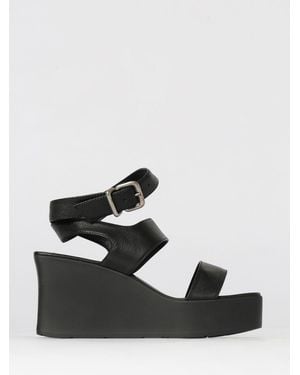 Vic Matié Vic MatiÉ Leather Wedge Sandal - Black