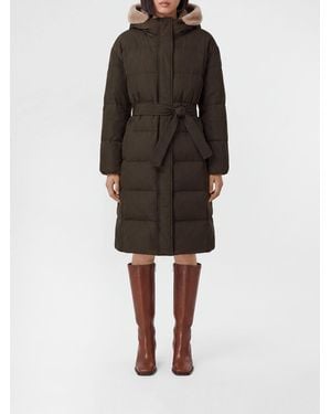 Brunello Cucinelli Water-Repellent Knee-Length Down Jacket - Black