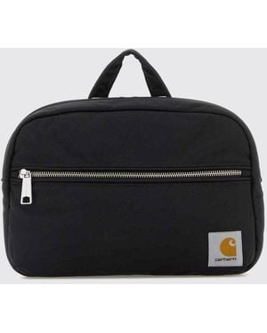 Carhartt Leroy Nylon Crossbody Bag With Logo And Zip Closure - Black