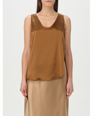 Max Mara Silk Cami Top Sleeveless Vneck - Brown