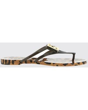 Dolce & Gabbana Dolce &Amp Gabbana Rubber Flip Flops With Dg Monogram - White