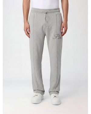 Philipp Plein Pantalón De Jogging De Punto Con Logo En Contraste Y Cordón En La Cintura - Gris
