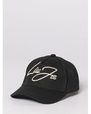 Liu Jo Cotton Hat With Embroidered Logo - Black