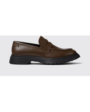 Camper Walden Brushed Leather Loafers - White