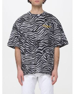 Just Cavalli Zebra Print Cotton T-Shirt - Black