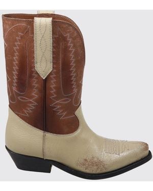 Golden Goose Wish Star Used Leather Boots - Brown
