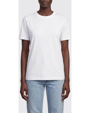Roberto Collina Basic Viscose T-Shirts - White