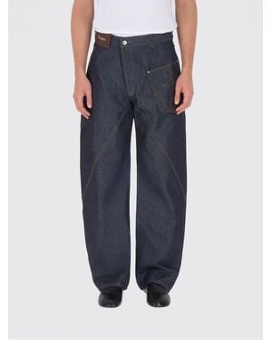 JW Anderson Baggy Cotton Denim Jeans - Blue