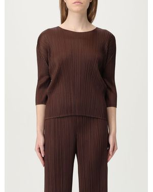 Pleats Please Issey Miyake Top - Brown